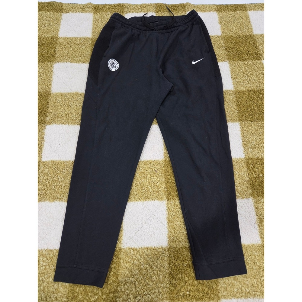 Nike Dri-FIT LA Clippers Mens XL Black Basketball Training Pants Joggers 0944